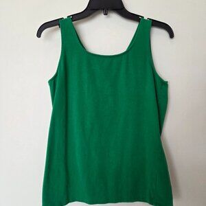 Talbots Reversable Green Tank Top